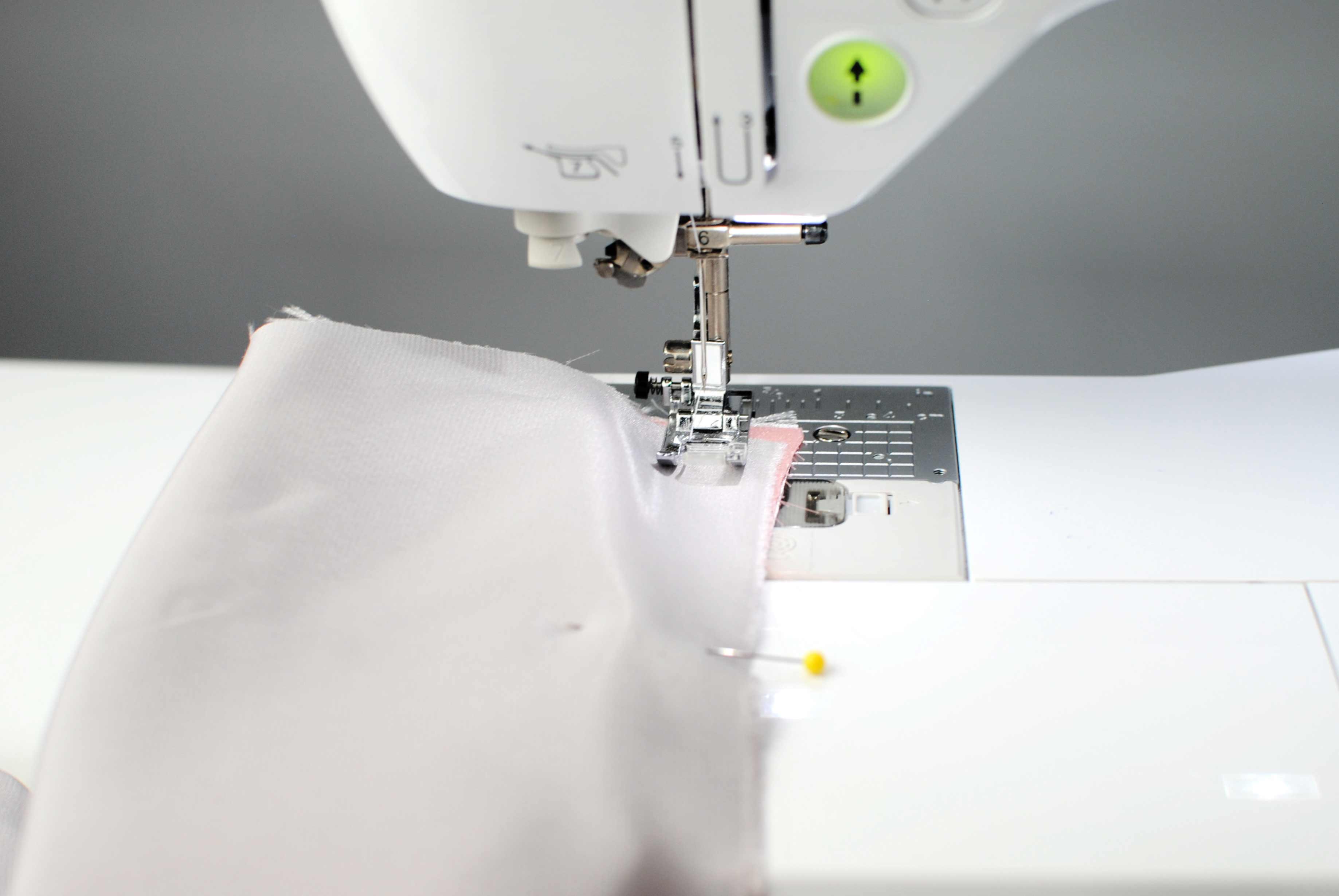 how to sew a pillowcase sew the layers togethert